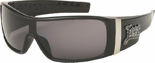 LOCS Black Harcore Sunglasses 1010 B + Free Micro Fiber Bag