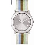 Lorus Women's Striped Fabric Strap Watch, LR0914, Seiko Brand, SPECIAL