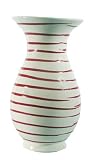 Produkt-Bild: Gmundner Keramik 0182VAAI21 Vase, H&ouml;he 21 cm rotgeflammt