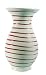 Gmundner Keramik 0182VAAI21 Vase, Höhe 21 cm rotgeflammt
