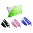 iShoppingdeals- Premium GREEN Durable Soft Silicone Skin Cover Case for Nintendo Wii Fit Balance Board + Wii Remote and Nunchuck(Black+Pink + Blue) + Free Fishbone Style Keychain