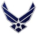 US Air Force Wings Embroidered Patch USAF Military Iron-On Emblem