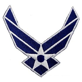 US Air Force Wings Embroidered Patch USAF Military Iron-On Emblem