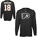 Sporting Goods : Reebok Philadelphia Flyers Mike Richards Youth Long Sleeve Player Name & Number Jersey T-Shirt
