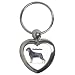 Rottweiler Key Chain (Heart)