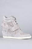 Ash Shoes The Bowie Sneaker in Gray Washed Canvas and Suede - Sneakers for Women