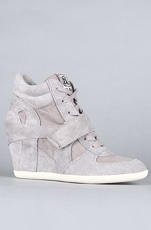 Ash Shoes The Bowie Sneaker in Gray Washed Canvas and Suede - Sneakers for Women product image