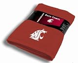 NCAA Washington State Cougars 30-Inch-by-54-Inch Applique Bath Towel