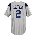 Derek Jeter New York Yankees Stance II Gray Button-Front Jersey
