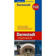 Falk Stadtplan Extra Standardfaltung Darmstadt