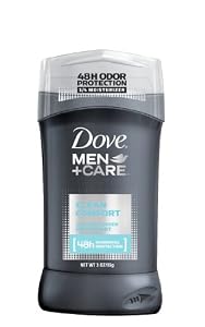 Dove Men + Care, Non-Irritant Deodorant, Clean Comfort, 3 Ounce (Pack of 2)