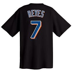 Jose Reyes New York Mets Name and Number T-Shirt