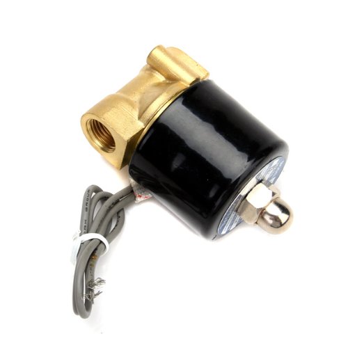 DC 12V 1/4 Inch Electric Solenoid Valve for Air Water / High Quality Replacement Brass Valve for Use with Pipelines in Water, Air and Diesel Applications