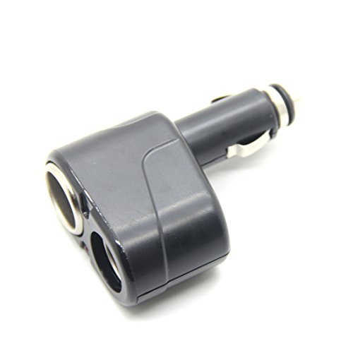 E-xy Two-way 12v Dc Car Charger Double Power Adapter Socket Dual Splitter for Most Cell Phones - Retail Packaging