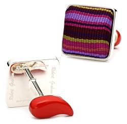 Lavender Action Stripe Cufflinks