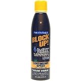 Fruit Of The Earth Block Up Spf#4 Continuous Spray Dark Tan 6 oz.
