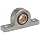 Spyraflo PB3-750-B SAE-840 Oil Impregnated Bronze Bearing Pillow Block, 2 Bolt Holes, 0.750" Bore Diameter, Aluminum, Inch