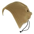 2 IN 1 SKI SKATE POLAR FLEECE NECK HEAD WRAP HAT * TAN / BEIGE * One size fits all!