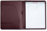 Burgundy Leather Standard Padfolio