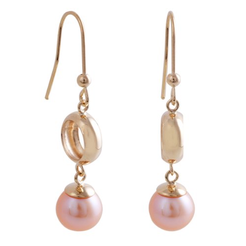 Bella Donna Damen-Ohrstecker 375/000 Gelbgold mit Perlen 6631OHR4P Preisvergleich