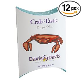 Davis and Davis Gourmet Foods Crab-tastic Dipper Mix, 0.8-Ounce Boxes (Pack of 12)