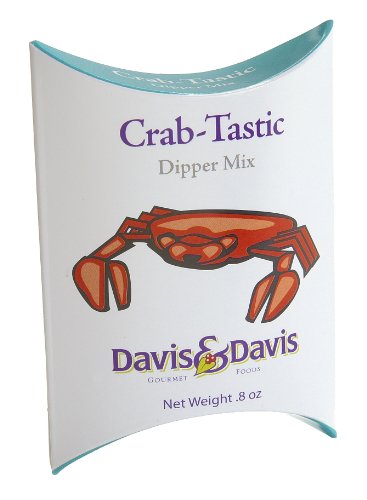 entertaining food Davis & Davis Gourmet Foods Crab-tastic Dipper Mix, 0.8-Ounce Boxes (Pack of 12)