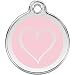 Red Dingo Personalized Tribal Heart Pet ID Dog Tag (Small Pink)