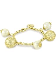 1AR by UnoAerre 18KT Gold Plated Faux Pearl Bracelet