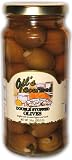 Gourmet Stuffed Olives, Serrano Pepper and Garlic Double Stuffed Olives, 10oz. Glass Jar