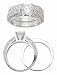 Jewelry : Pave CZ Wedding Set With 6.5mm CZ