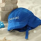 Personalized Blue Sun Hat for Baby Boys