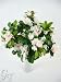 Artificial Silk Flower Azalea with Buds Bush (White) from GT Decorations