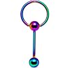 Black Gem Surgical Steel Spinner Barbell