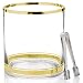 Colin Cowie Gold Chic Collection Large Handblown Glass Ice Bucket