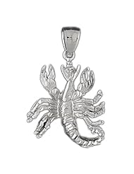 Clevereves 14K White Gold Zodiac Pendant 7.5 - Gram(s)