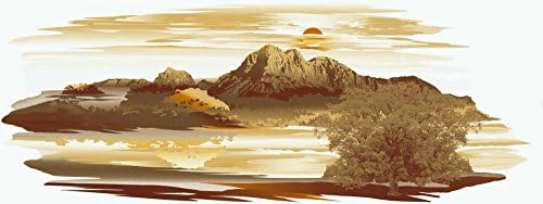 Valley Trial 1 Rv Trailer Mountain Scene Decal Graphic-715