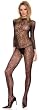 Seductive Spider Web Lace Bodystocking with Halter Neck (Panty not included)