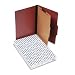Pendaflex 2157R Pendaflex Pressboard Classification Folders, Legal, 4-Section, Red, 10/Box