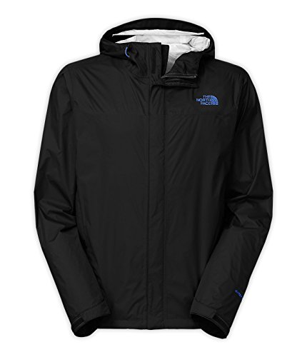 The North Face Venture Rain Jacket Mens (XX-Large, TNF Black/Monster Blue)