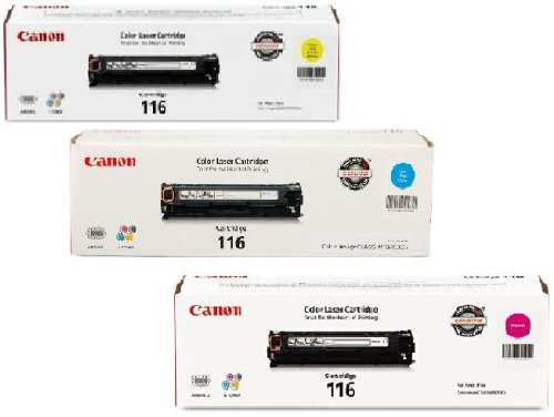 Canon 116 Combo Pack Of 3 Color Toners Manufactured By Canon (1 of C, Y, M) for ImageClass MF8050cn
