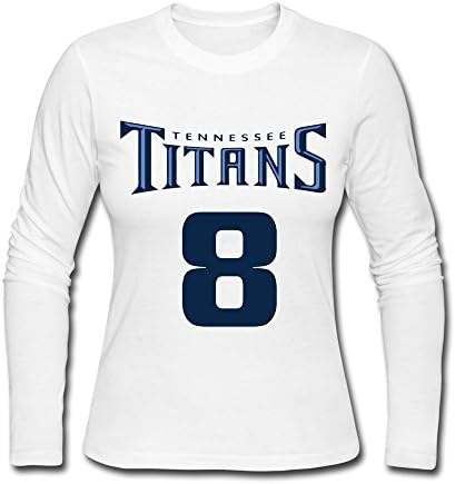 Marcus Mariota Tennessee Titans T-shirts XL White For Women Cotton