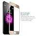 iPhone 6 Plus Screen Protector,iPhone 6S Plus Screen Protector, Ballistic Tempered Glass + Metal Frame to Full Coverage F-color™ Maximum Screen Protection 0.3mm 9H 2.5D HD,Gold