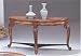 Slight Destressed Finish Round Glass Top Sofa Table By Coaster Furniture