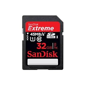 SanDisk 32GB 45MB/s Extreme HD Video SDHC Card