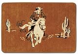 Cowboy Throw Rug