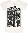 Edward Scissorhands Retro Poster White Juniors T-shirt Tee