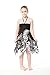 Girl Hawaiian Halter Dress in Black Indri