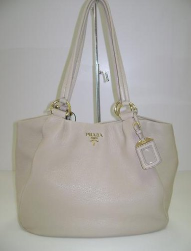 Prada Handbags Cream Leather BR4411