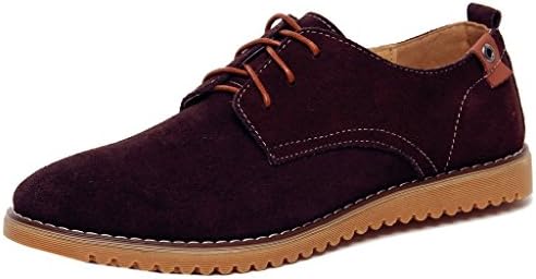 T&amp;Grade Fashion Comfortable Lace-up Rubber Sole Flats Boards Walking Sneakers Oxfords(10 D(M) US, Coffee)