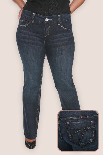 "Torrid Straight Leg Dark Wash 30"" Inseam Denim Jean"